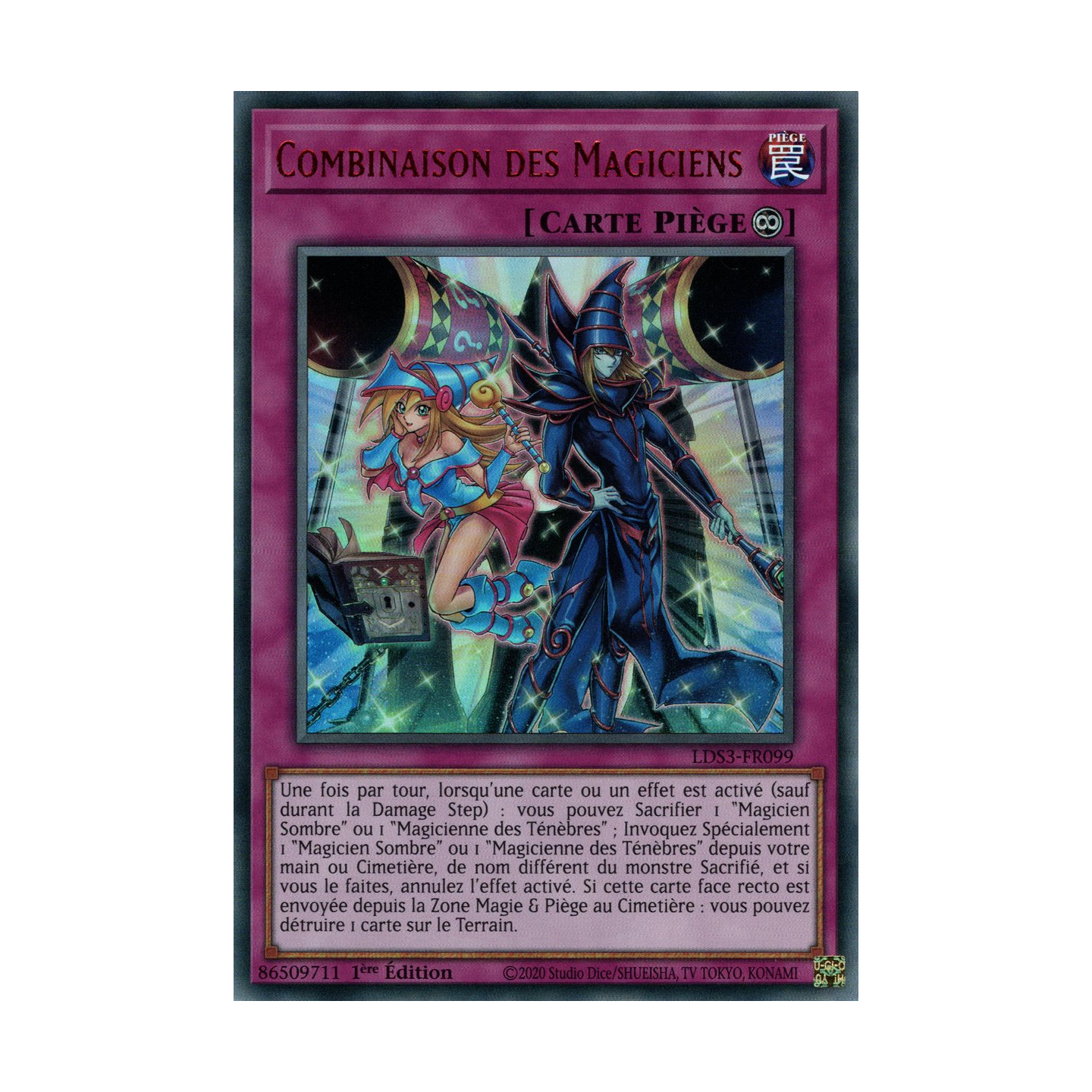 Combinaison Des Magiciens Lds Fr V Rouge Carte Yu Gi Oh