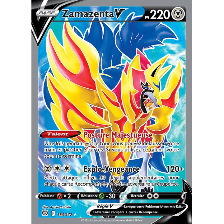 Zamazenta V EB09 163 172 Stars Étincelantes SWSH09 Carte Pokémon