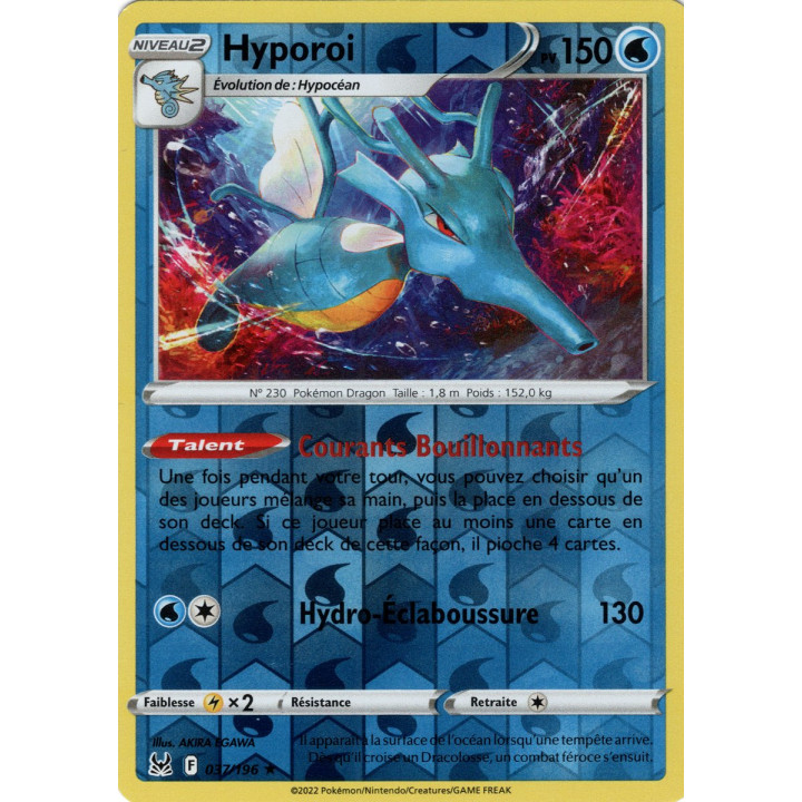 Hyporoi 037 196 Holo Reverse Origine Perdue EB11 Carte