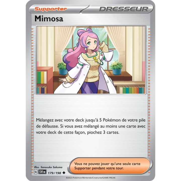 Mimosa 179 198 Carte Pokémon Écarlate et Violet EV01 DracauGames