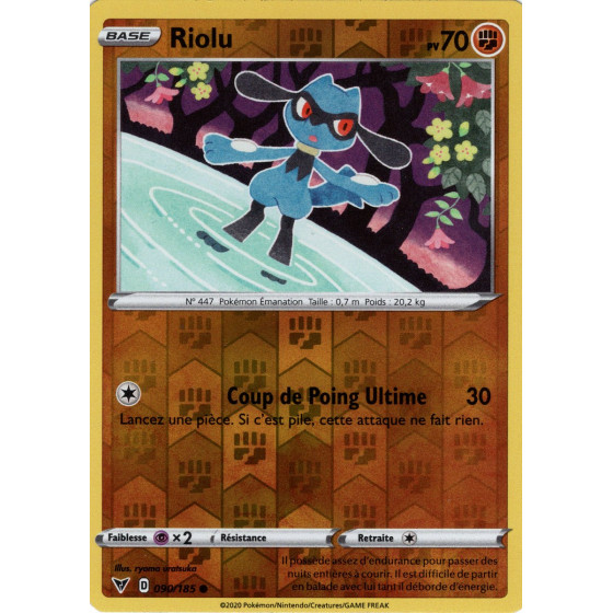 Riolu Reverse 090 185 R EB04 Carte Pokémon à l unité DracauGames