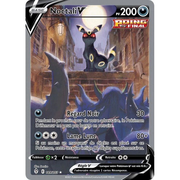 Noctali-V - EB07 189/203 - Évolution Céleste SWSH07 - Cartes Pokémon