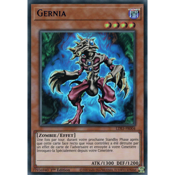 Gernia - LDS3-FR004 (V.3 - Bleu) - Cartes Yu-Gi-Oh!