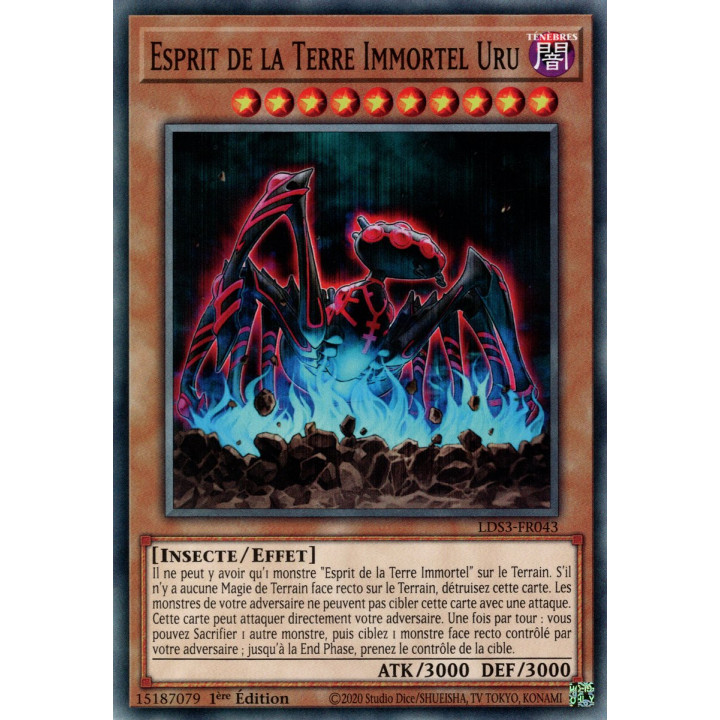 Esprit de la Terre Immortel Uru - LDS3-FR043 - Cartes Yu-Gi-Oh!