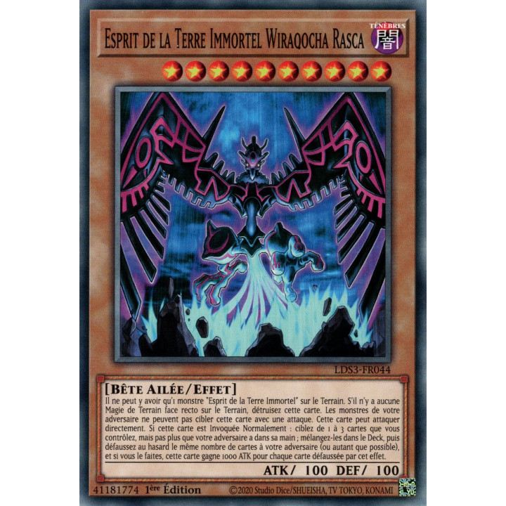 Esprit de la Terre Immortel Wiraqocha Rasca - LDS3-FR044 - Cartes Yu-Gi-Oh!