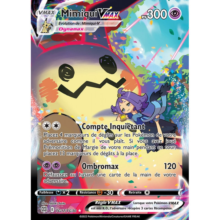 Mimiqui VMAX - EB09 TG17/TG30 - Stars Étincelantes SWSH09 - Cartes Pokémon