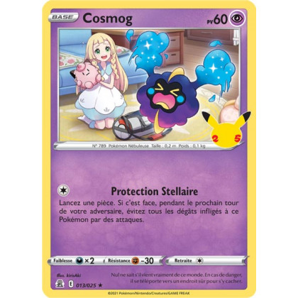 Cosmog - EB07.5 013/025 - Célébrations 25ans SWSH07.5 - Cartes Pokémon