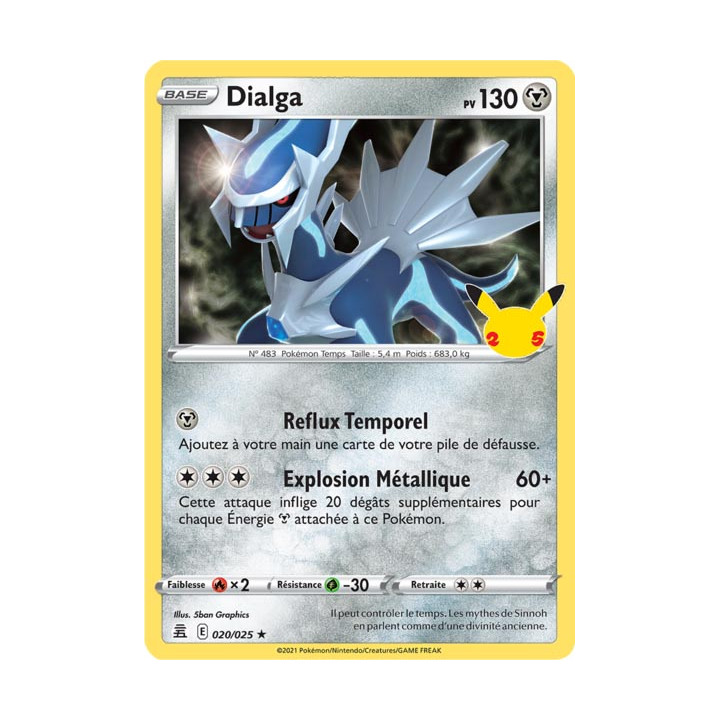 Dialga - EB07.5 020/025 - Célébrations 25ans SWSH07.5 - Cartes Pokémon