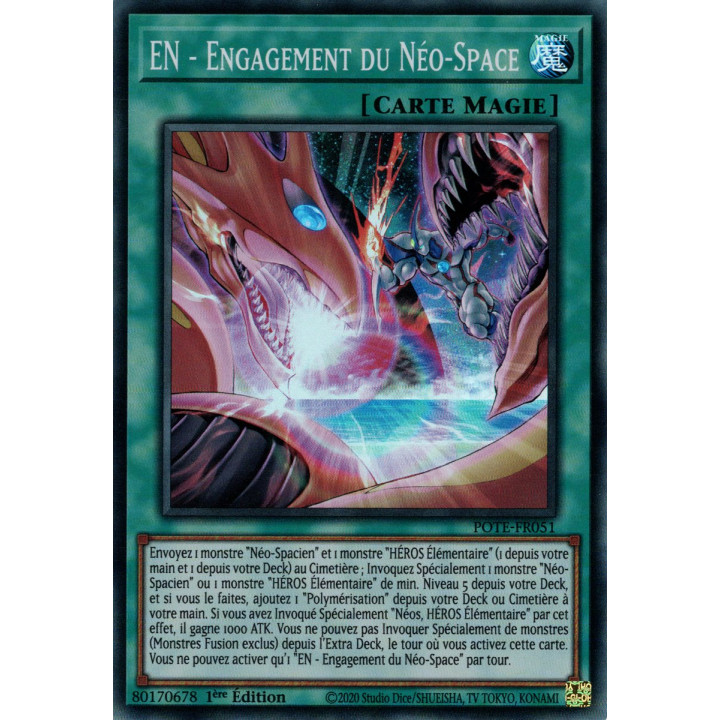 EN - Engagement Du Néo-Space - POTE-FR051 - Carte Yu-Gi-Oh! à L'unité ...