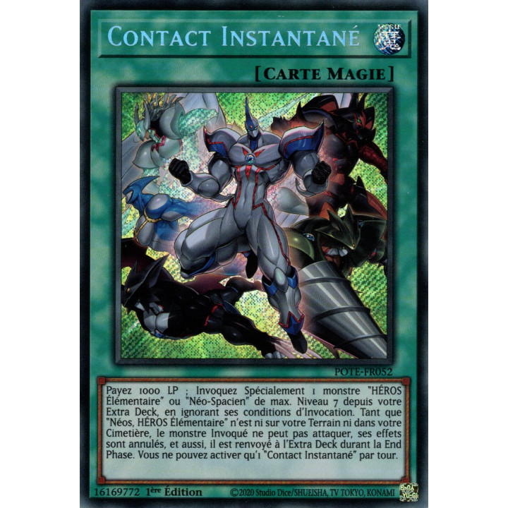 Contact Instantané - POTE-FR052 - Carte Yu-Gi-Oh!