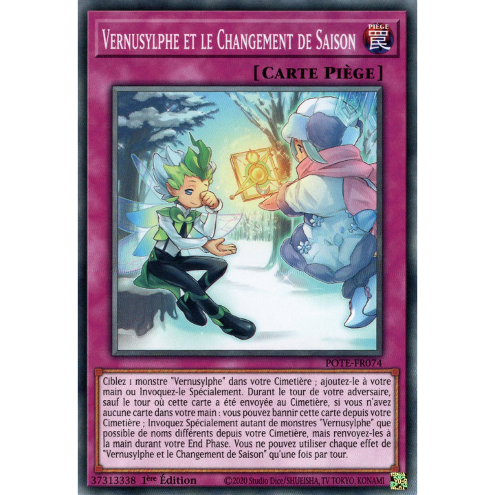 Vernusylphe et le Changement de Saison - POTE-FR074 - Carte Yu-Gi-Oh!