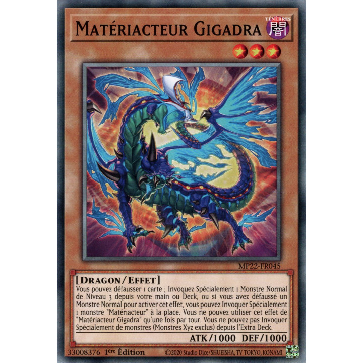 Matériacteur Gigadra - MP22-FR045