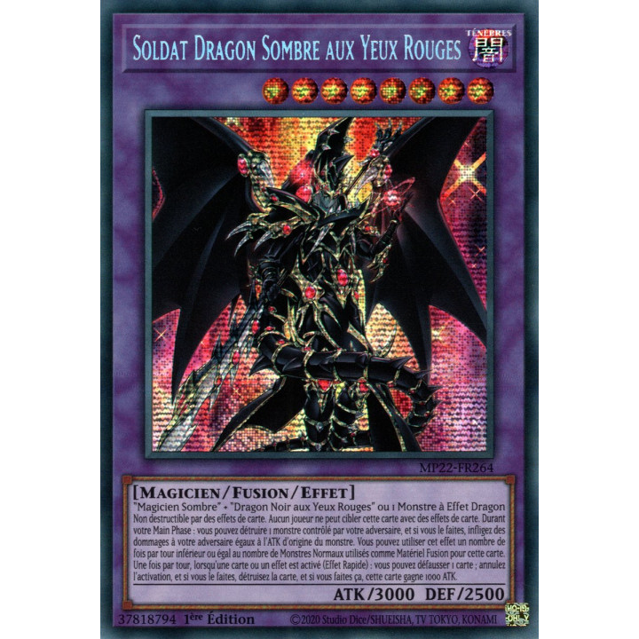 Soldat Dragon Sombre aux Yeux Rouges - MP22-FR264