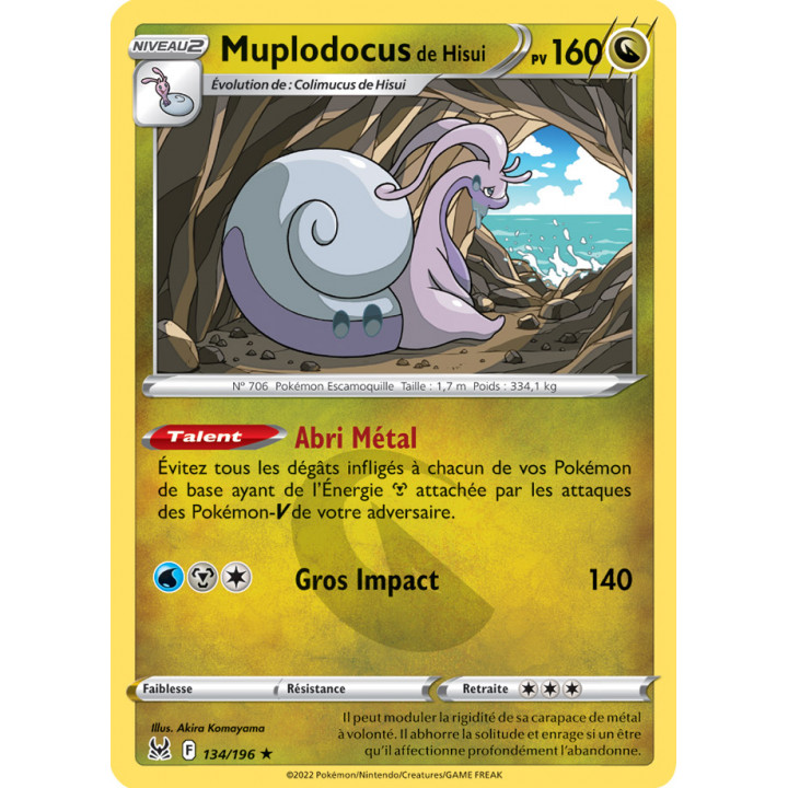 Muplodocus de Hisui - 134/196 - Holo / Reverse - Origine Perdue - EB11