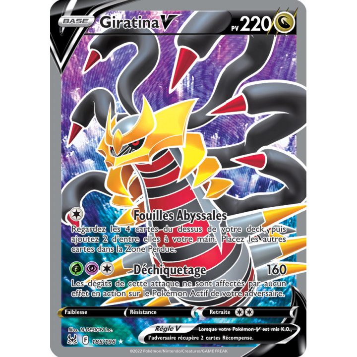 Giratina V - Origine Perdue - EB11 - 185/196