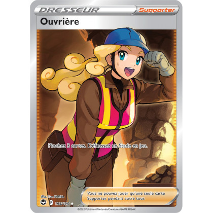 Ouvrière - 195/195 - Dresseur Ultra Rare Full Art - Carte Pokémon Tempête Argentée EB12