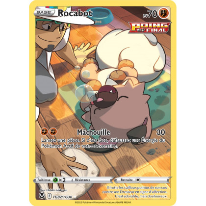 Rocabot - TG07/TG30 - Full Art Poing Final Secrète - Carte Pokémon Tempête Argentée EB12