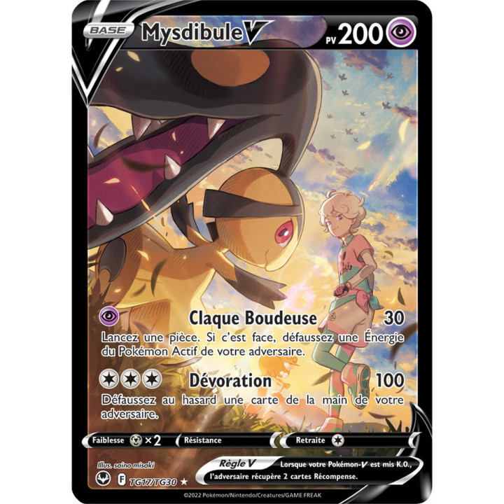 Mysdibule V - TG17/TG30 - Full Art Alternative Secrète - Carte Pokémon Tempête Argentée EB12