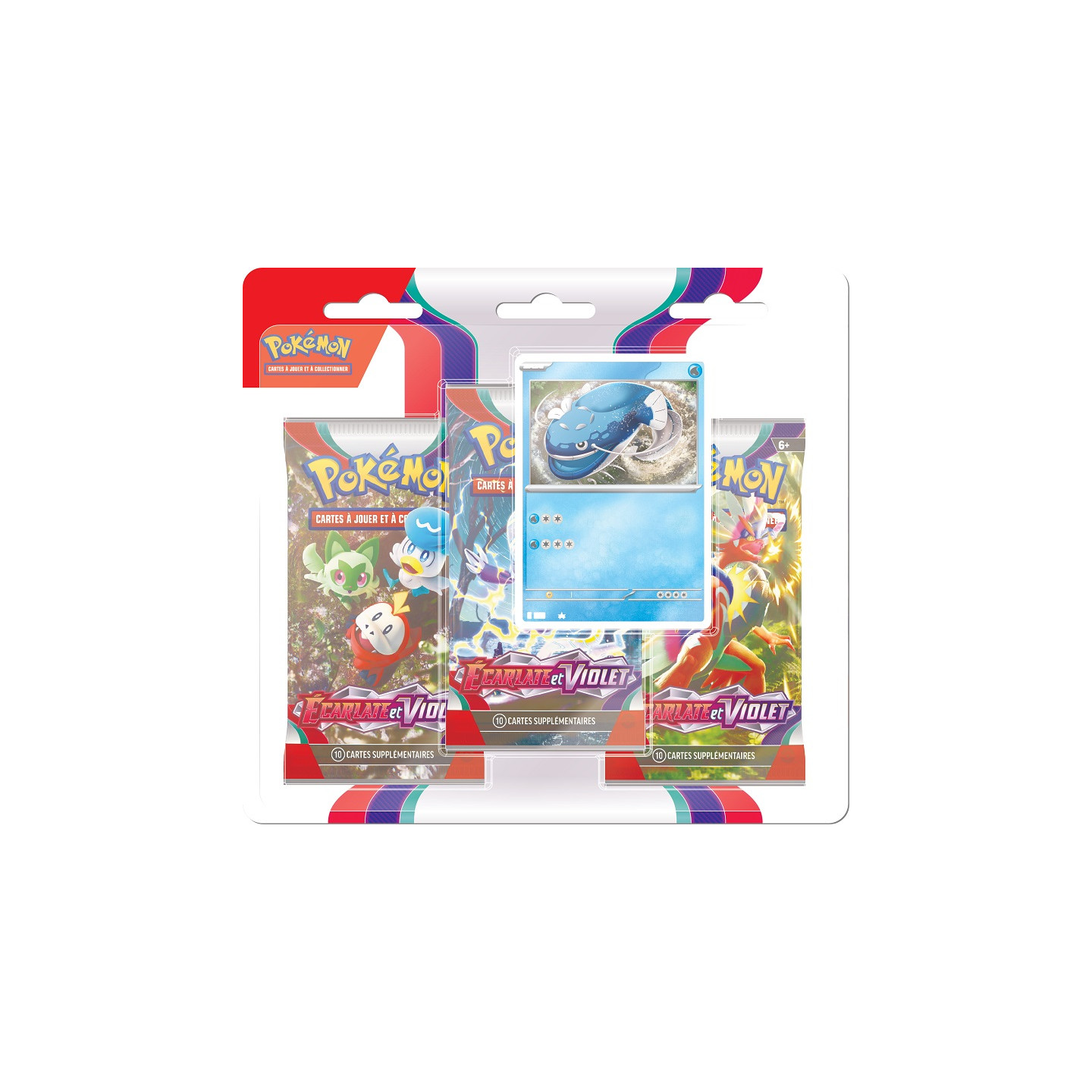 Coffret Pokémon 4 boosters - Chochodile, Coiffeton et Poussacha