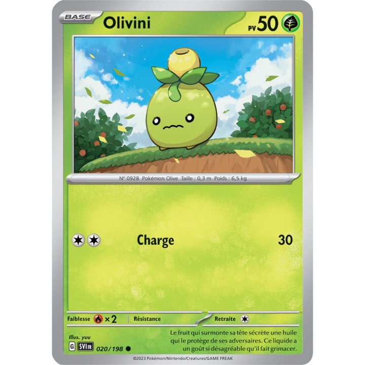 Olivini - 020/198 - Carte Pokémon Écarlate et Violet EV01