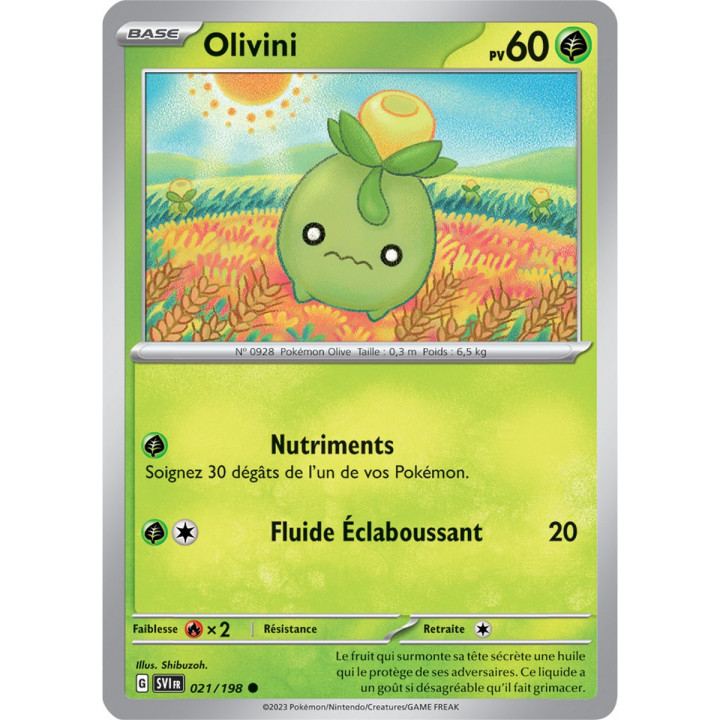 Olivini - 021/198 - Carte Pokémon Écarlate et Violet EV01