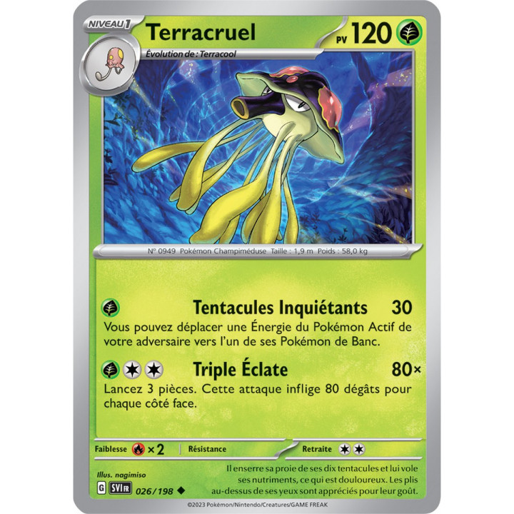 Terracruel - 026/198 - Carte Pokémon Écarlate et Violet EV01