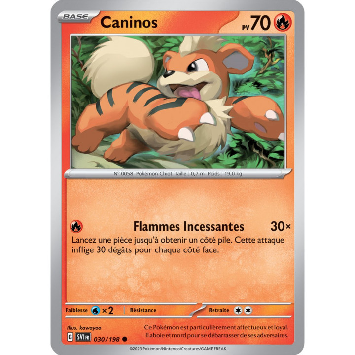 Caninos - 030/198 - Carte Pokémon Écarlate et Violet EV01