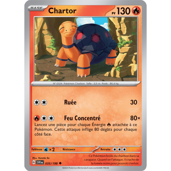 Chartor - 035/198 - Carte Pokémon Écarlate et Violet EV01