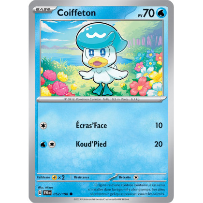 Coiffeton - 052/198 - Carte Pokémon Écarlate et Violet EV01