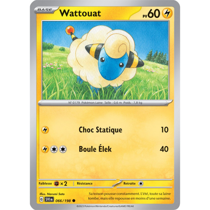 Wattouat - 066/198 - Carte Pokémon Écarlate et Violet EV01