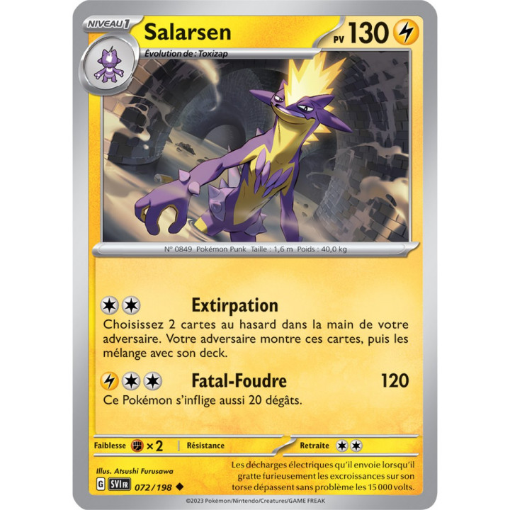 Salarsen - 072/198 - Carte Pokémon Écarlate et Violet EV01