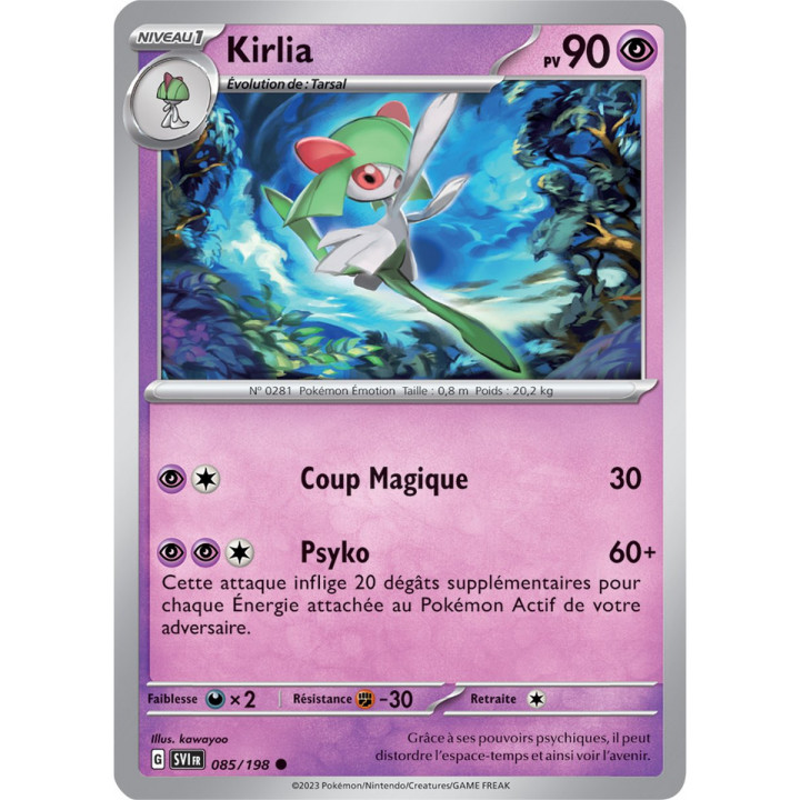 Kirlia - 085/198 - Carte Pokémon Écarlate et Violet EV01