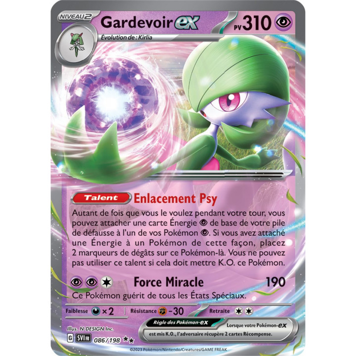 Gardevoir ex - 086/198 - Carte Pokémon Écarlate et Violet EV01