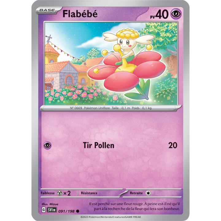 Flabébé - 091/198 - Carte Pokémon Écarlate et Violet EV01