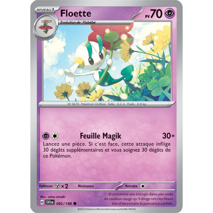 Floette - 092/198 - Carte Pokémon Écarlate et Violet EV01