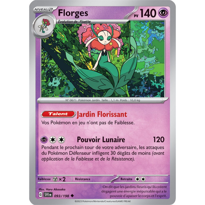 Florges - 093/198 - Carte Pokémon Écarlate et Violet EV01