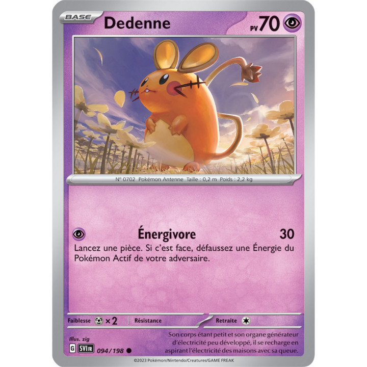 Dedenne - 094/198 - Carte Pokémon Écarlate et Violet EV01