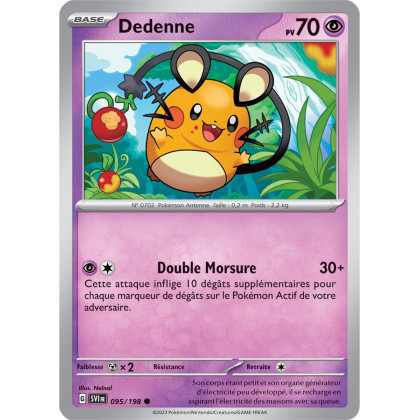 Dedenne - 095/198 - Carte Pokémon Écarlate et Violet EV01