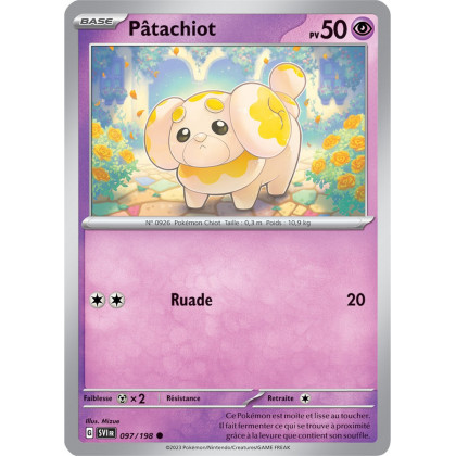 Pâtachiot - 097/198 - Carte Pokémon Écarlate et Violet EV01