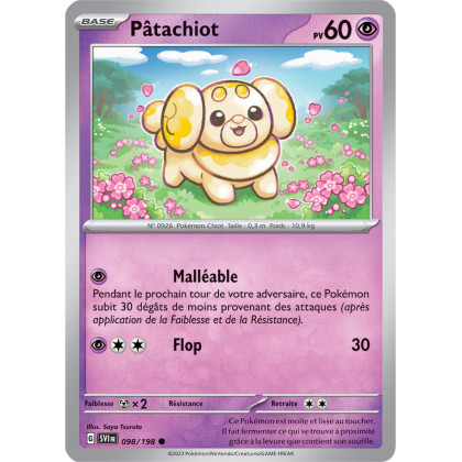 Pâtachiot - 098/198 - Carte Pokémon Écarlate et Violet EV01