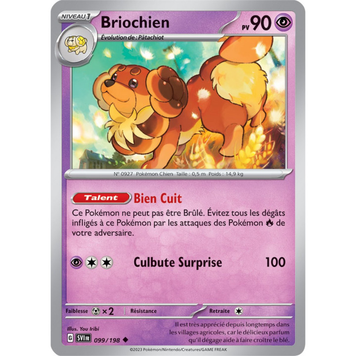 Briochien - 099/198 - Carte Pokémon Écarlate et Violet EV01