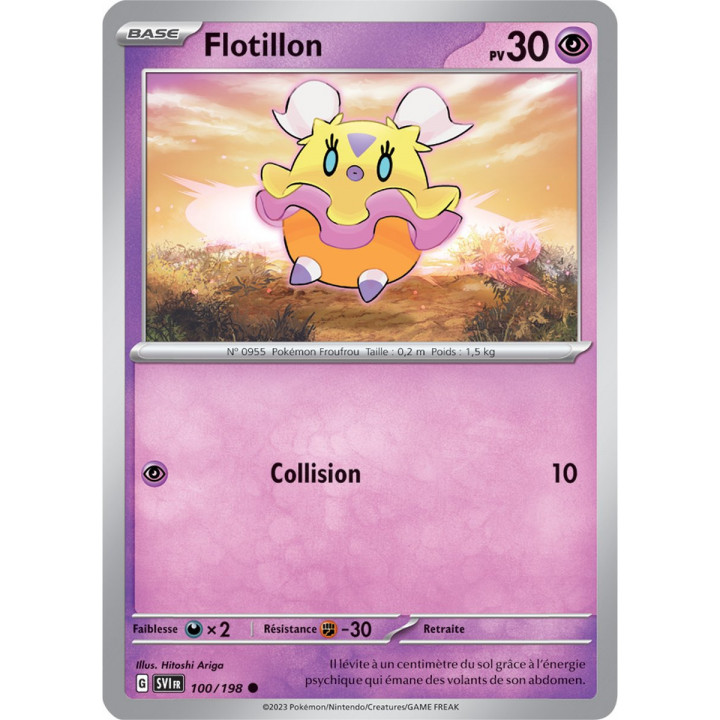 Flotillon - 100/198 - Carte Pokémon Écarlate et Violet EV01