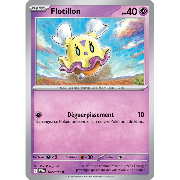 Flotillon - 102/198 - Carte Pokémon Écarlate et Violet EV01