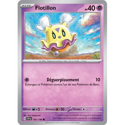 Flotillon - 102/198 - Carte Pokémon Écarlate et Violet EV01