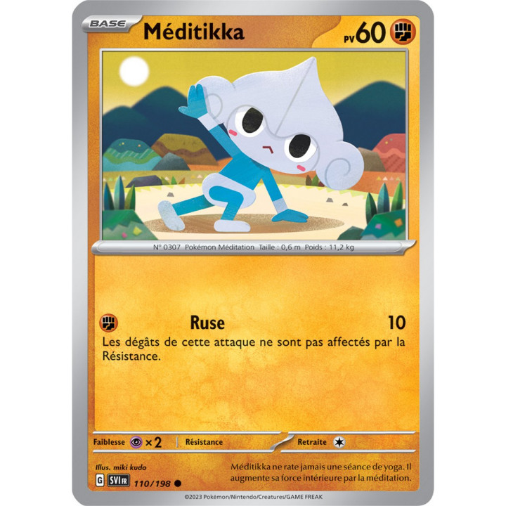 Méditikka - 110/198 - Carte Pokémon Écarlate et Violet EV01