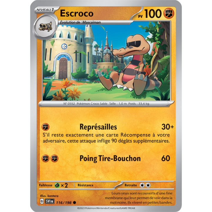 Escroco - 116/198 - Carte Pokémon Écarlate et Violet EV01