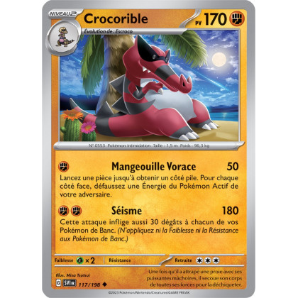 Crocorible - 117/198 - Carte Pokémon Écarlate et Violet EV01