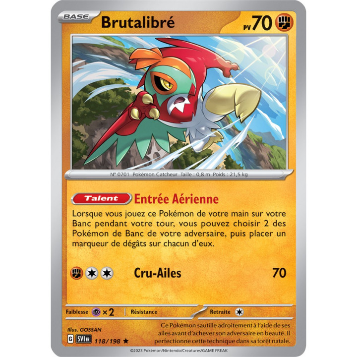 Brutalibré - 118/198 - Carte Pokémon Écarlate et Violet EV01