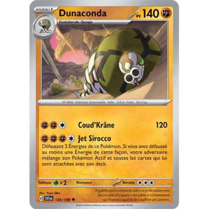 Dunaconda - 120/198 - Carte Pokémon Écarlate et Violet EV01