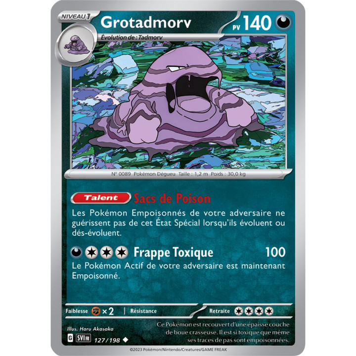 Grotadmorv - 127/198 - Carte Pokémon Écarlate et Violet EV01